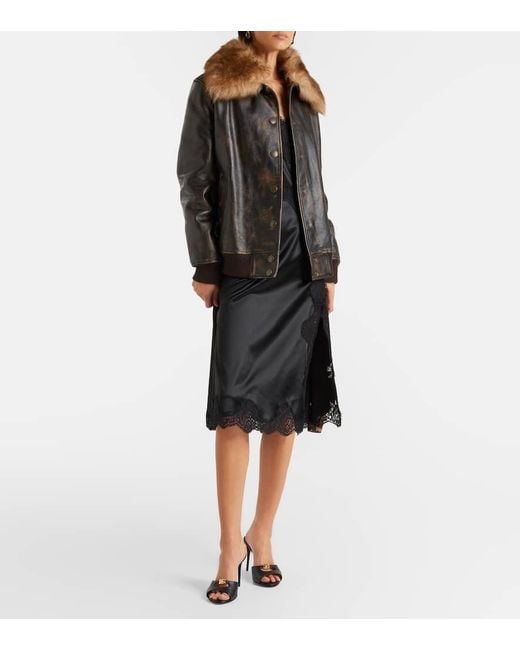 Dolce & Gabbana Black Dg Leather Mules