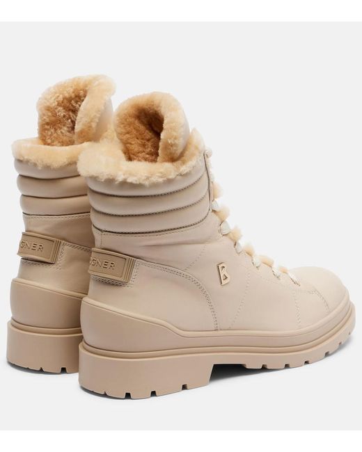 Bogner Natural Mid Boots St.moritz With Spikes