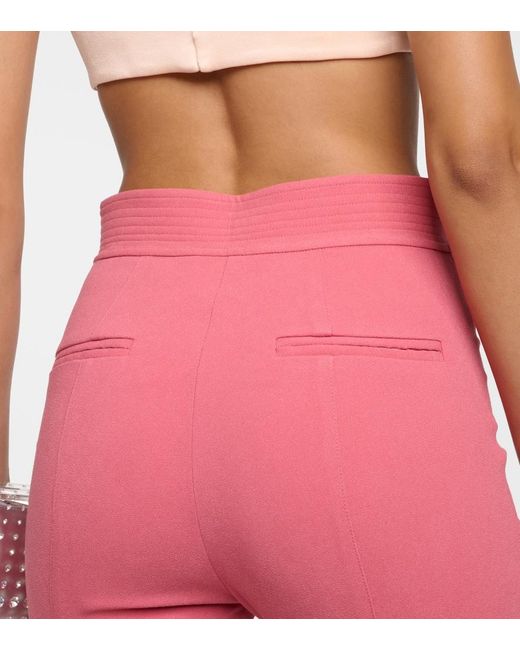 Alex Perry Pink High-Rise Flared Pants