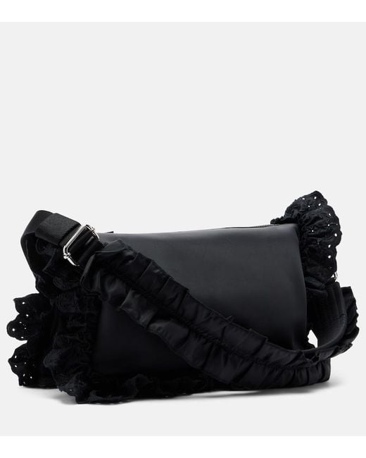 Simone Rocha Black Pillowcase Ruffled Shoulder Bag