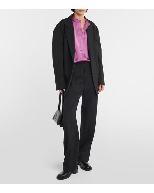 Vince Pink Silk Blouse