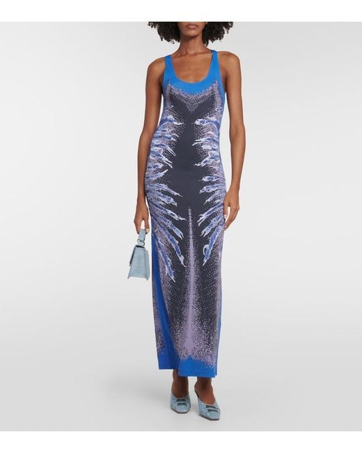 Y. Project Blue Printed Maxi Dress