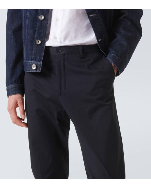 Pantalones Chinos De Algodon En Jacquard Etro de hombre de color Blue