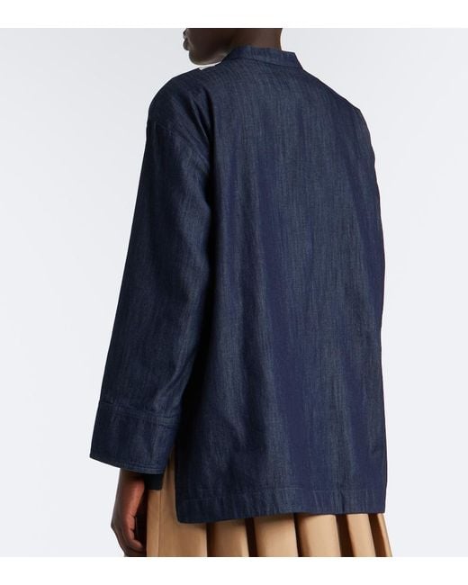 Max Mara Blue Denim Top