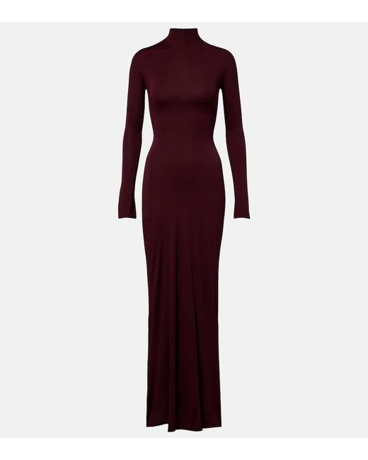 Alaïa Purple Jersey Gown