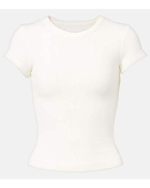 Citizens of Humanity White T-Shirt Nello Aus Rippstrick