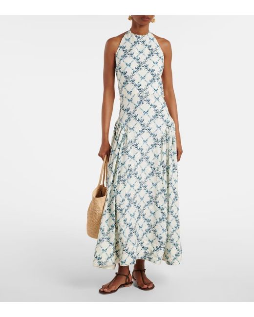 Abito Midi di Agua Bendita in White