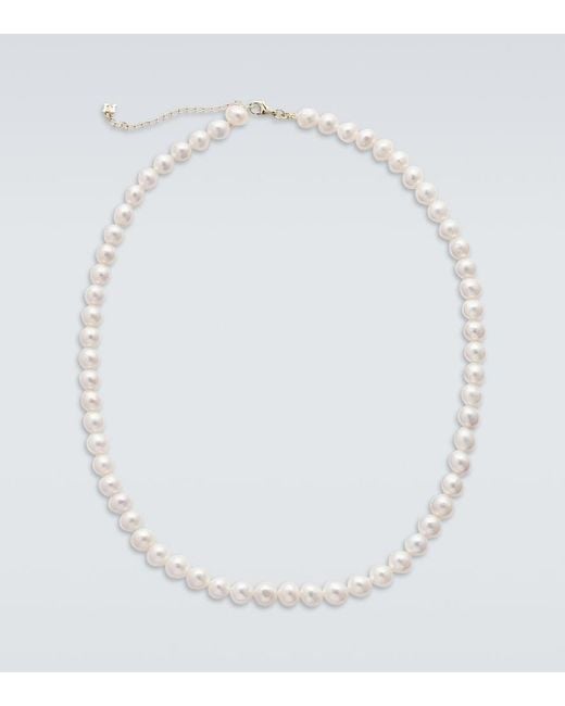 Mateo White 14Kt Necklace With Freshwater Pearls for men