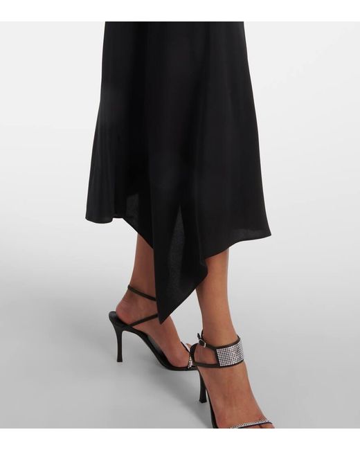 Stella McCartney Black Maxikleid Aus Seide