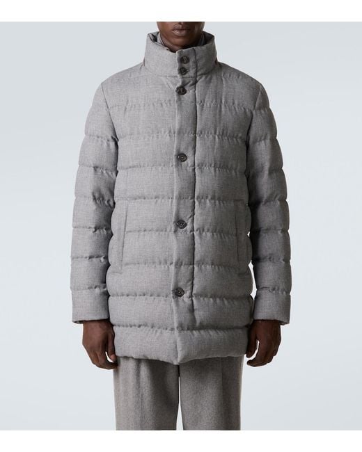 Herno Gray Down Coat for men