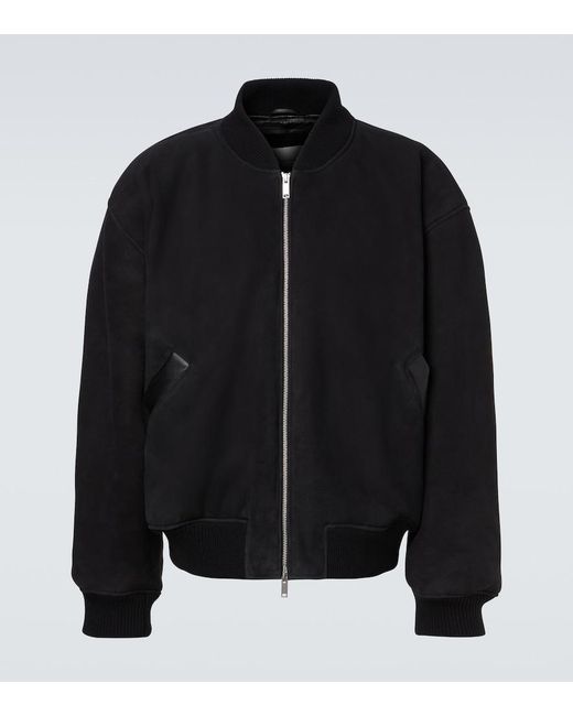 Studio Nicholson Black X Aaron Levine Berkeley Suede Bomber Jacket for men