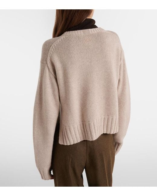 Jardin Des Orangers Natural Wool And Cashmere Cardigan
