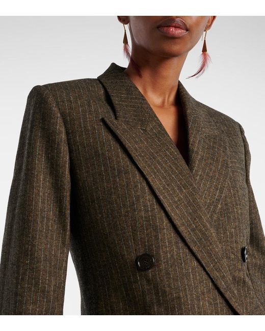 Chaqueta De Traje Jevima A Rayas Isabel Marant de color Green