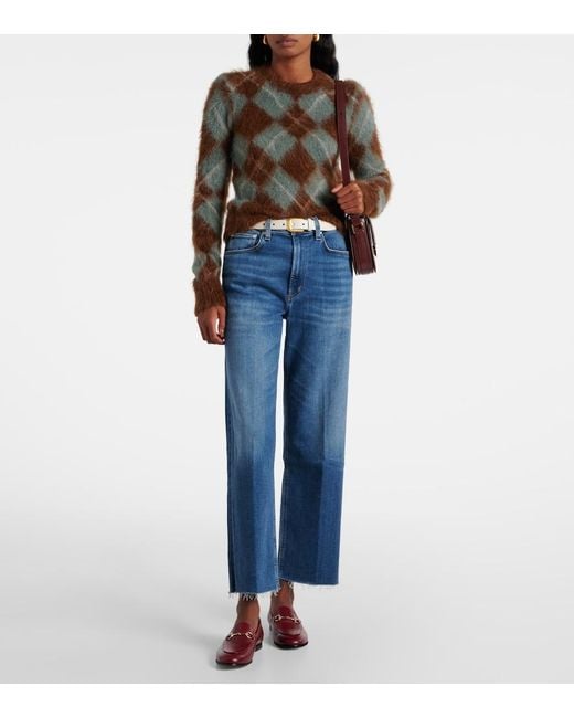 Citizens of Humanity Blue Palma High-Rise Straight Jeans
