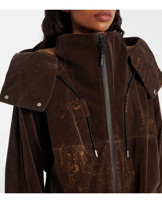 X On Chaqueta Con Capucha Oversized Loewe de color Brown