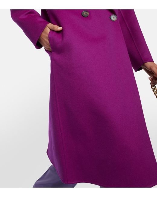 Manteau oversize en laine Stella McCartney en coloris Violet | Lyst