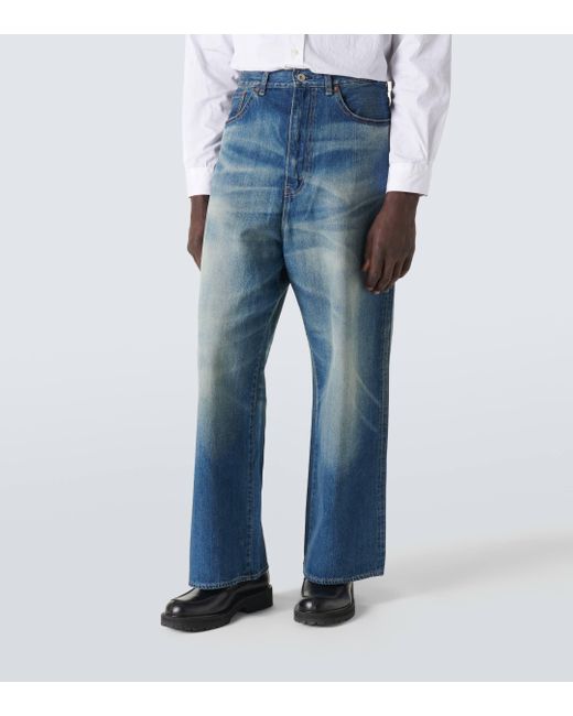 Junya Watanabe Blue Wide-leg Jeans for men