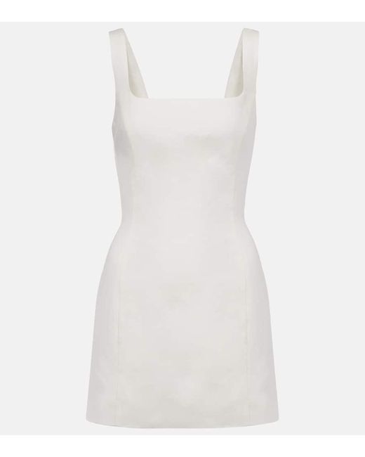 Sir White Iris Linen Minidress