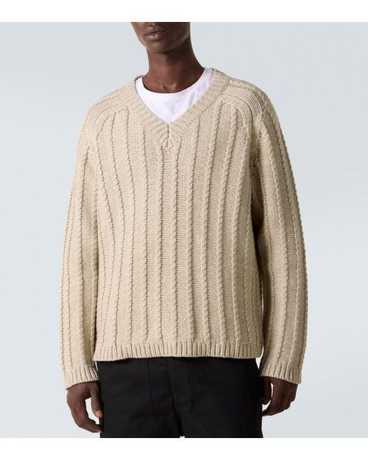 Studio Nicholson Natural X Aaron Levine Sussex Virgin Wool Sweater for men