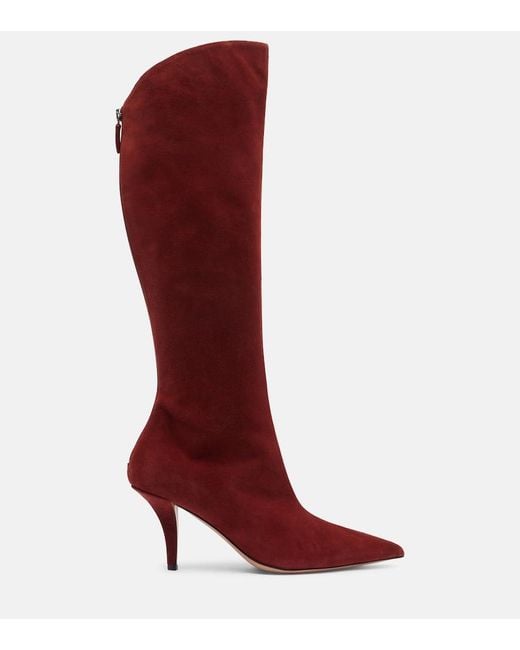 Botas Altas Jessica 75 De Ante Paris Texas de color Red