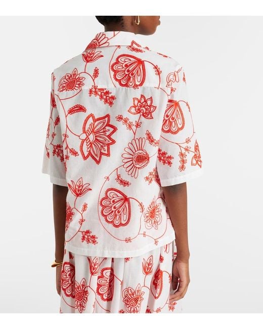 Eres Izana Embroidered Cotton-Blend Shirt