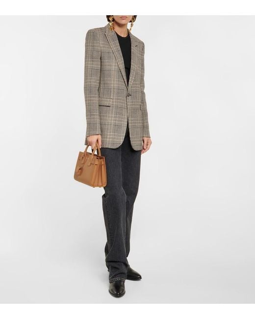 Sac De Jour Nano En Cuir Saint Laurent en coloris Brown
