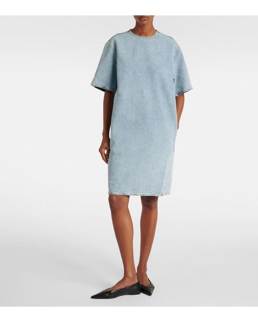 Totême  Blue Denim Midi Dress