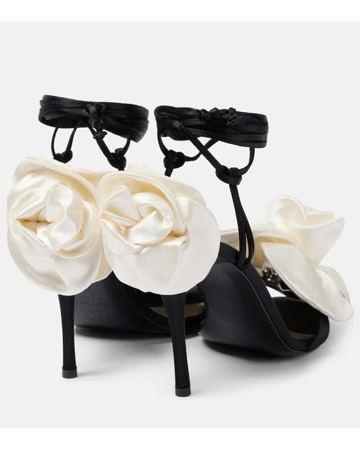 Magda Butrym Black Sandalen 105 Aus Satin