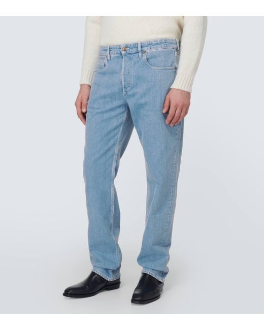 Thom Sweeney Blue Straight Jeans for men