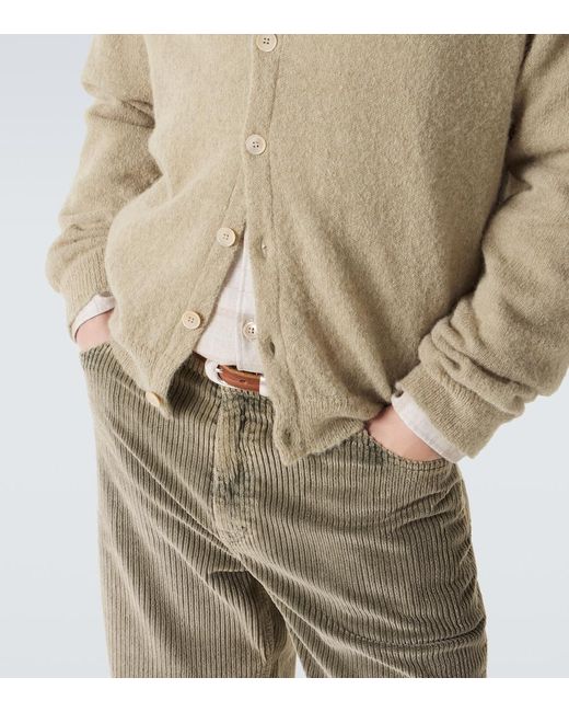 Our Legacy Natural Evening Wool And Cashmere-Blend Cardigan for men