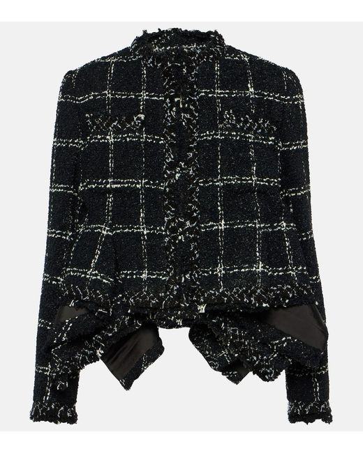Sacai Black Tweed Jacket