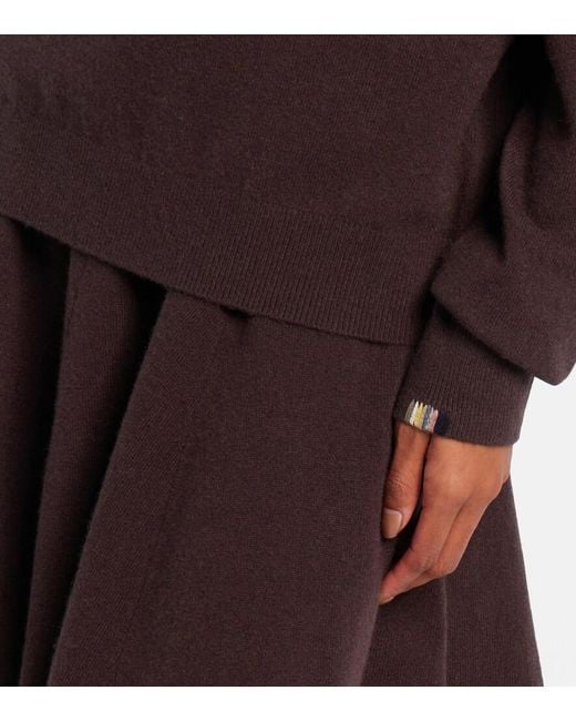 Extreme Cashmere Black N°223 Be For Cashmere-Blend Polo Sweater
