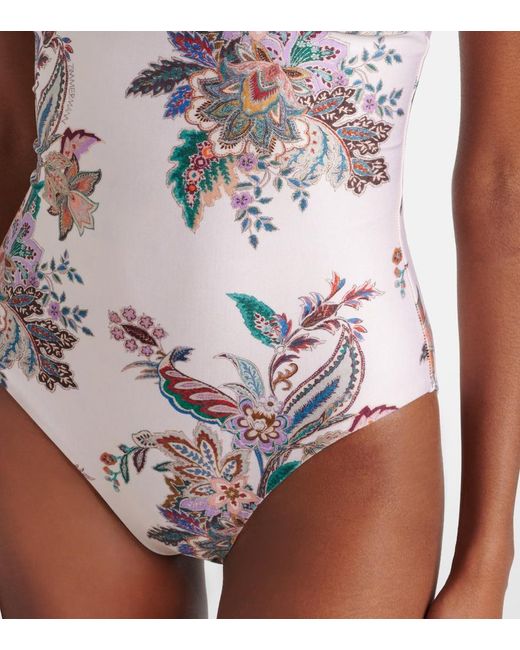 Zimmermann White 'Rihannon' One-Piece Swimsuit