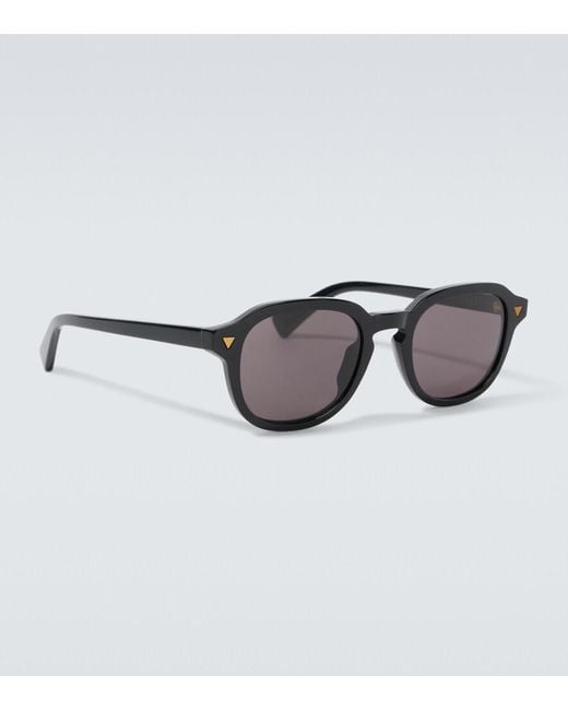 Bottega Veneta Brown Round Sunglasses for men