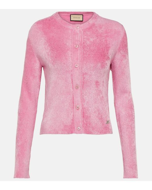 Top Crystal G Gucci en coloris Pink