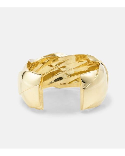 Ileana Makri Metallic Blaze 18kt Gold Cuff Bracelet