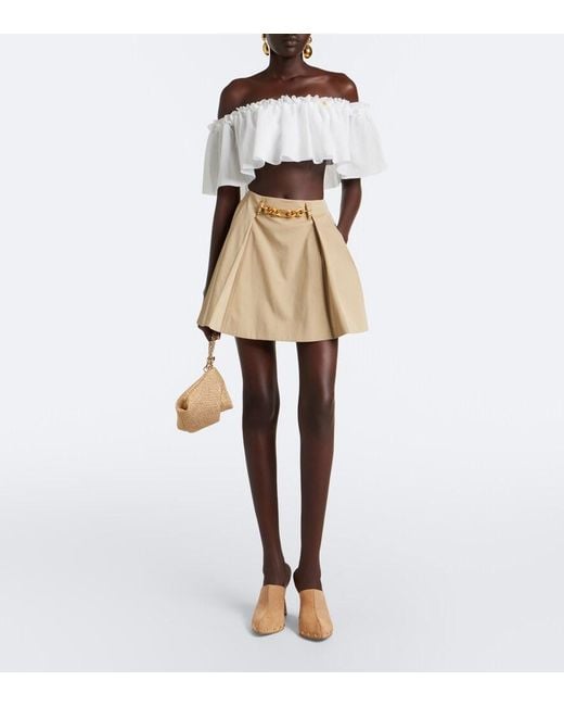 Balmain Natural Suede Wedge Clogs