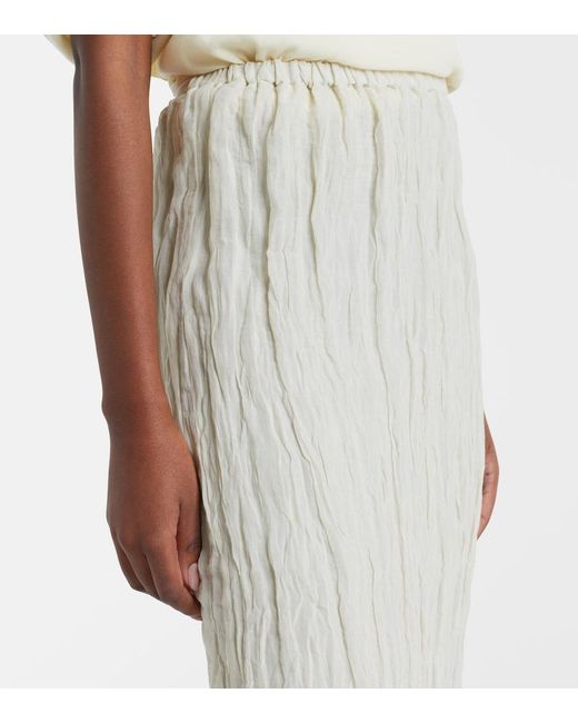 Rohe Natural Cotton-Blend Midi Skirt