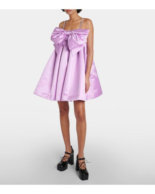 Robe en satin Nina Ricci en coloris Purple