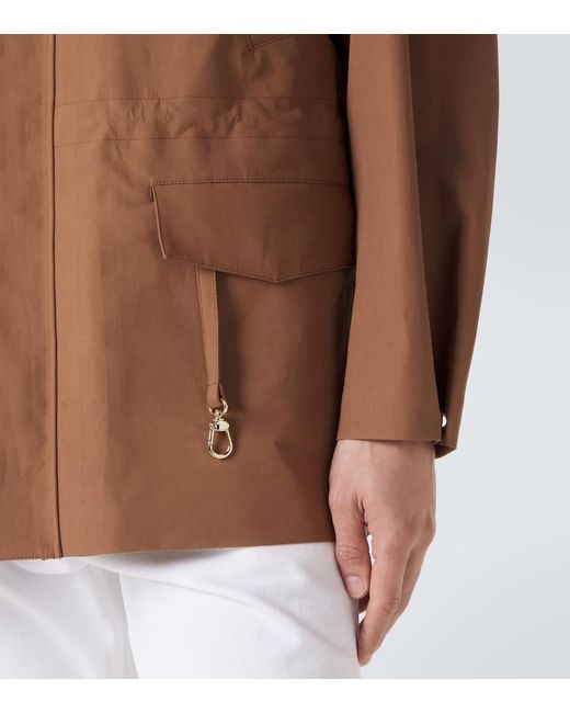 Umit Benan Brown Country Cotton And Linen Jacket for men