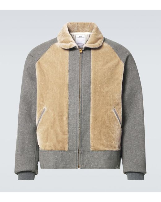 Visvim Gray Mackenzie Wool And Linen Jacket for men