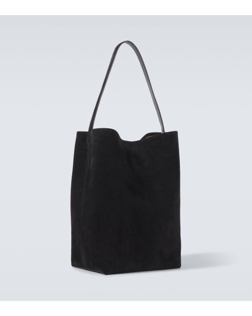 The Row Black N/s Park Large Suede Tote Bag for men