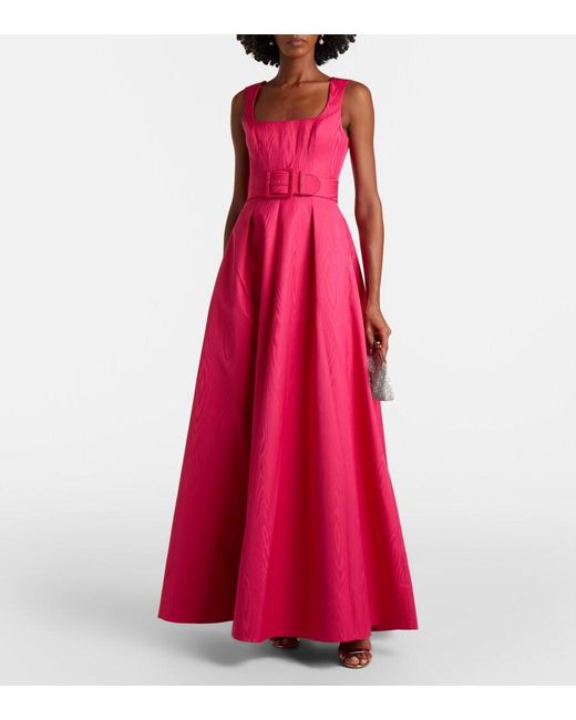 Rebecca Vallance Red Rosalia Taffetta Bustier Gown
