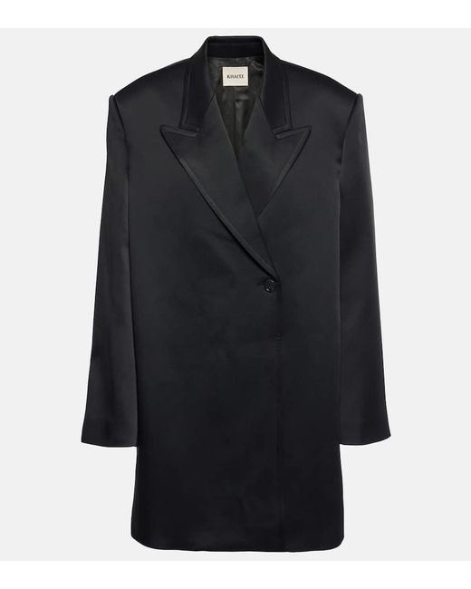 Khaite Black Ray Oversized Coat