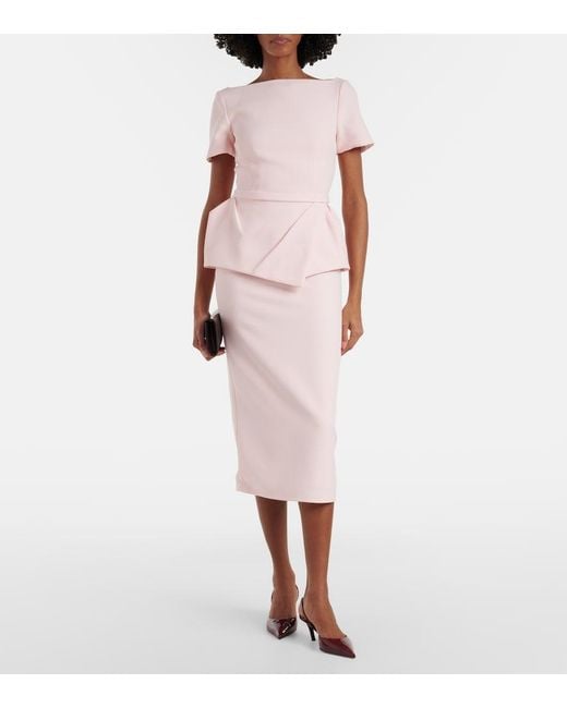 Safiyaa Pink Flaminella Midi Dress