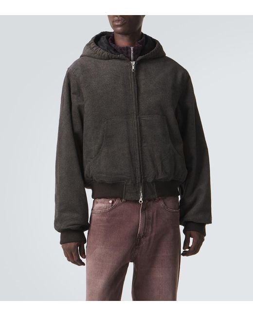 Our Legacy Black Bank Cotton Twill Corduroy Jacket for men