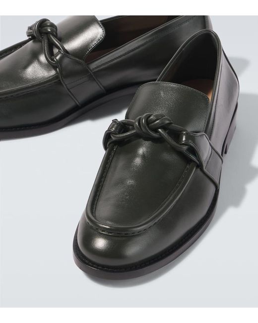 Bottega Veneta Black Astaire Moccasin for men