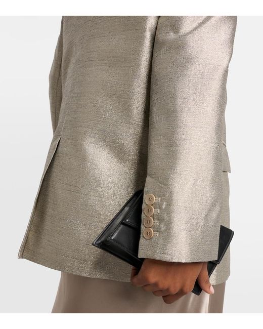 Joseph Natural Chapone Metallic Oversized Blazer