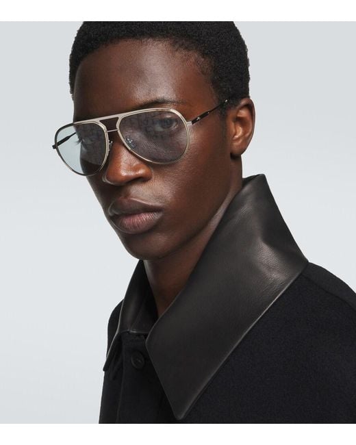 Dior Blue Dioressential A2U Aviator Sunglasses for men