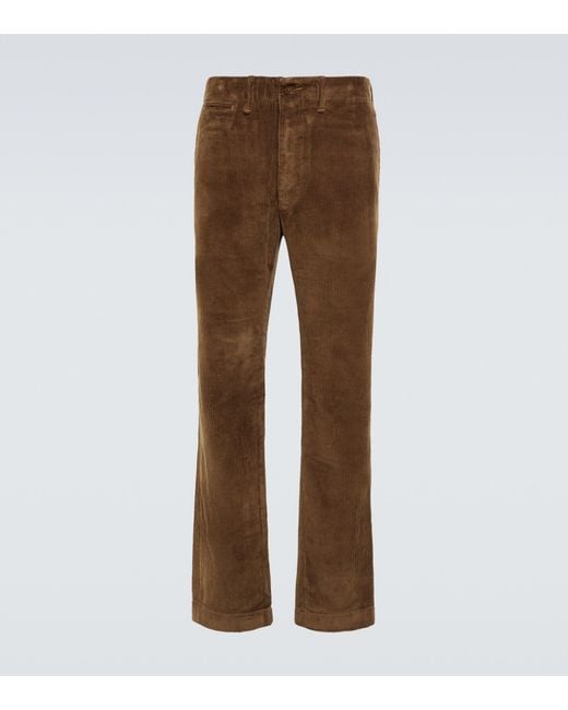 RRL Brown Stowford Corduroy Pants for men